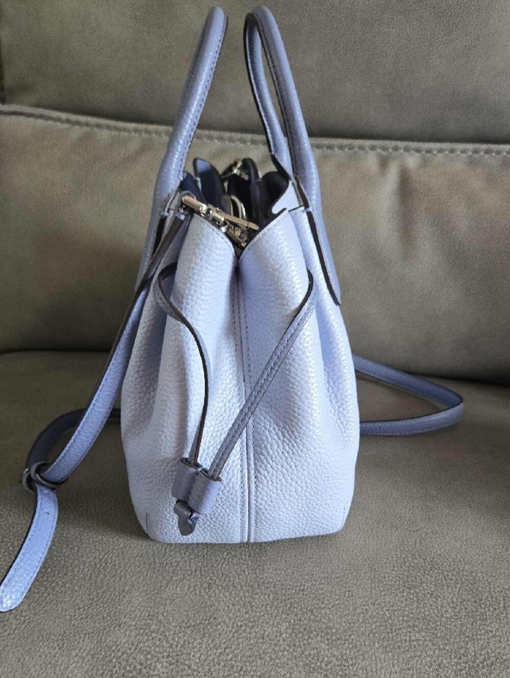 Kate Spade Small Dumpling Handbag, Periwinkle Blue, Multi-toned - Picture 4 of 13